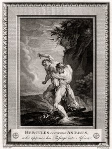 Hercules Overcomes Antaeus, Who Opposes His Passage into Africa by W. Walker