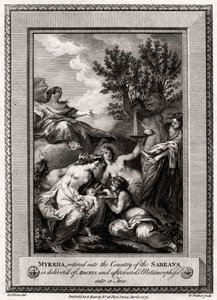 Myrrha, Retired into the Country of the Sabeans, is Delivered of Adonis