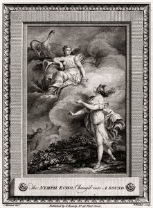 The Nymph Echo, Changed into a Sound, 1774 by W. Walker