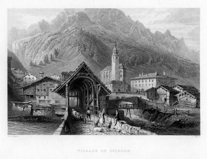 Village of Splugen, Switzerland