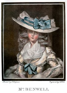 Portrait of Mary Benwell, c1785, 1901 by W Ward