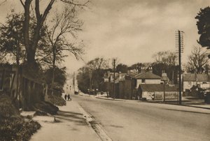 Where The Roman Road To Dover Crosses Shooters Hill Beyond Blackheath, c1935 by W. Whiffin