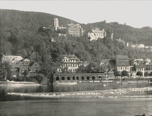 The Castle, Heidelberg, Germany, 1895 by W and S Ltd