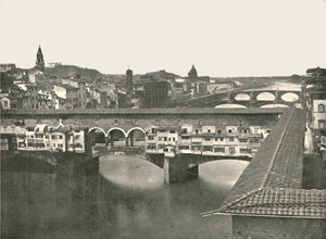 The Ponte Vecchio, Florence, Italy, 1895 by W and S Ltd