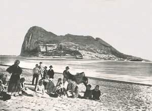 View of the Rock from the Sea, Gibraltar by W and S Ltd