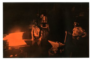 The Smithy, 1901 by Waldemar Titzenthaler