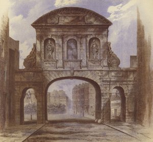 Temple Bar, Fleet Street by Waldo Sargeant