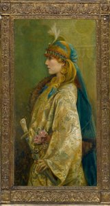Portrait of Sarah Bernhardt as Roxanna in 
