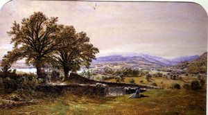 Lady in a Landscape, Ambleside by Waller Hugh Paton