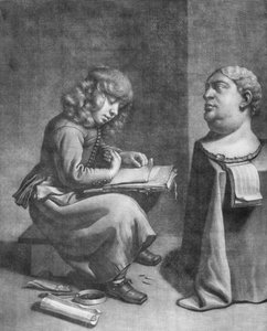 Boy Drawing a Bust of the Roman Emperor Vitellius, ca. 1665-75
