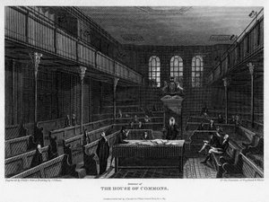 Chamber of the House of Commons, Westminster, London by Wallis