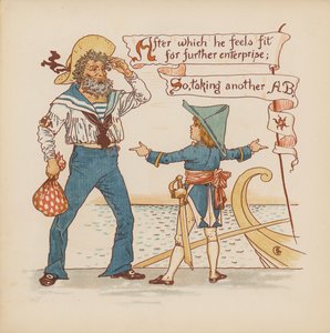 Illustration for Pothooks and Perseverance by Walter Crane