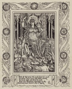 Page from New Illustrated Edition of Spenser’s Faerie Queene by Walter (after) Crane