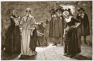The Sorceresses, an incident of Puritan times, illustration from 