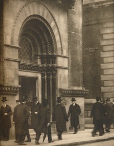 A Glimpse of Lothbury at Noon on a Business Day, c1935 by Walter Benington