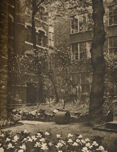 The Empty Churchyard of What Was All Hallows Staining, c1935