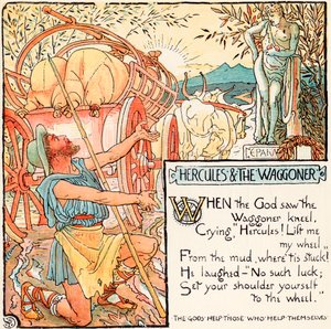 Hercules and the Waggoner, illustration from 