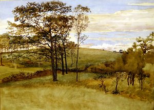 Late Summer Landscape by Walter Crane