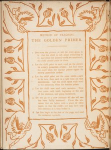 Method of teaching the Golden primer. Floral borders with cherubs