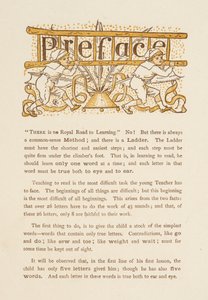 Preface to The Golden Primer. Two Children Carrying a Ladder