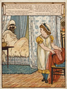 Red Riding Hood (color lithograph) by Walter Crane