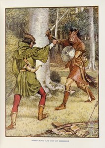 Robin Hood and Guy of Gisborne by Walter Crane