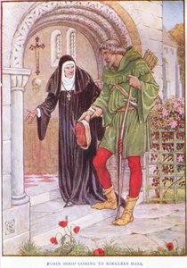 Robin Hood coming to Kirkley Hall, c.1920 by Walter Crane