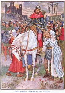 Robin Hood the Friend of the Peasants, c.1920 by Walter Crane