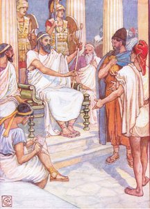 Solon the wise lawgiver of Athens, illustration from The Story of Greece by Walter Crane