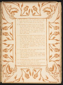 Text with a Floral Order. The Golden Primer by Walter Crane