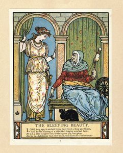 The Princess Learns to Spin, from The Blue Beard Picture Book