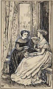 Two Ladies Conversing (Anne Hereford) by Walter Crane