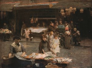 The Fish Market, Patrick Street, Dublin, Late 19th Century, c1930