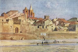 Albenga, from the Centa, Italy