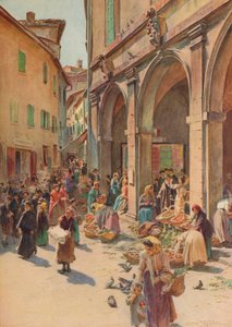 The Market at Montepulciano by Walter Frederick Roofe Tyndale