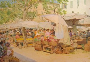 The Market at Nice, c1910, 1912