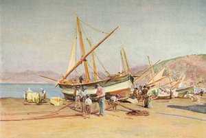 The Strand at Sestri Levante, c1910, 1912 by Walter Frederick Roofe Tyndale