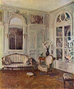 White Salon in St Brice, France, the House of Edith Wharton, Louis XVI style, about 1760-70