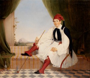 Portrait of John B. Carmac, in Greek Evzone Costume by Walter Gould
