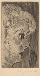 Head in Profile by Walter Gramatte