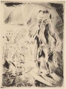 Scene in the Cafe with the Cripple by Walter Gramatte