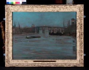 Nocturne, Battersea Old Bridge, London