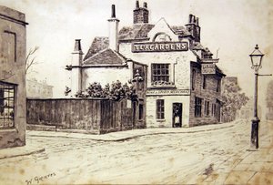 The Black Lion, Old Church Street, Chelsea by Walter Greaves