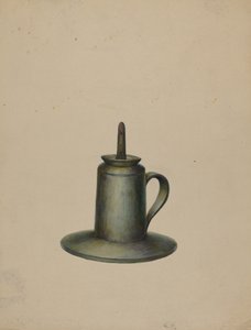 Pewter Oil Lamp
