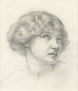 Head of a Girl by Walter John (attr. to) Knewstub