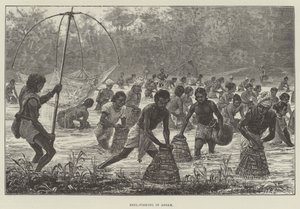 Beel-Fishing in Assam by Walter Paget