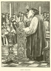 Colet Preaching by Walter Paget