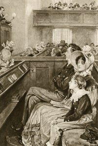 John Ruskin as a Boy Watching the Preacher by Walter Paget