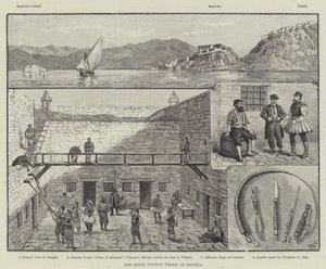 The Greek Convict Prison at Nauplia by Walter Paget