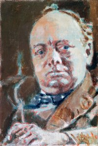 Portrait of Sir Winston Leonard Spencer Churchill by Walter Richard Sickert